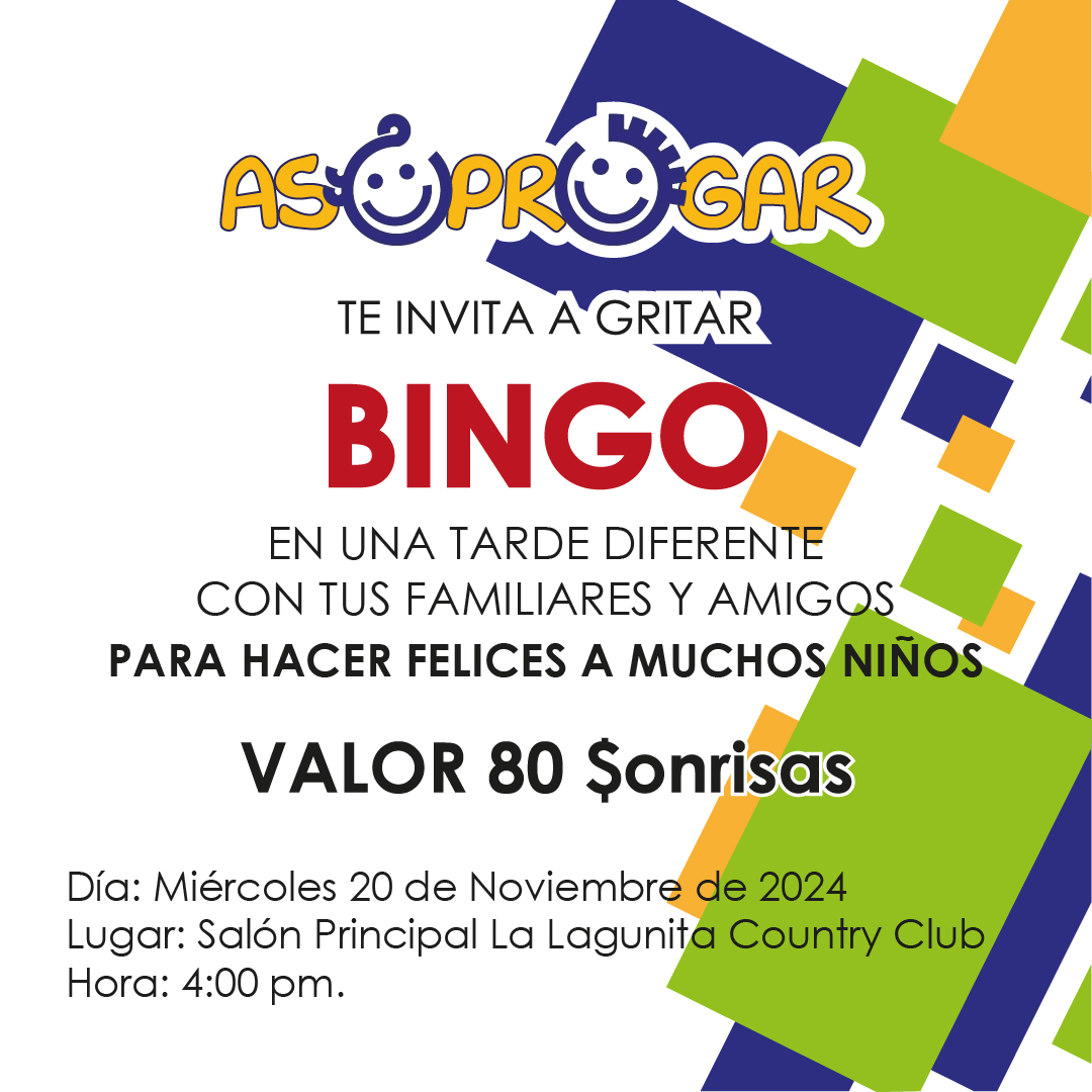 BINGO 2024 | Asoprogar - Asociacion civil sin fines de lucro en Venezuela